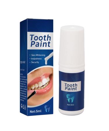 Tooth Paint Professional Instant Teeth Whitening Paint Tooth Polish Uptight White for Removiing Stains Dirt Get a Shiny Smile Safe for Use 5ML Oral Cleaning Beauty Tool