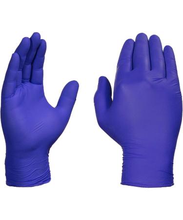 AMMEX Indigo Nitrile Exam Gloves 3 Mil - Latex & Powder Free - Textured Disposable Gloves - Medium (1000 Count) - Buy Online on SooperMarket.com