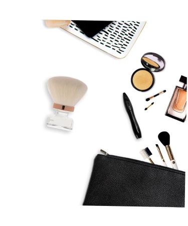 Premium White Powder Brush for Women - Mushroom Head Makeup Tool | Loose Powder Brush | Soft Artificial Fiber - Buy Online on SooperMarket.com