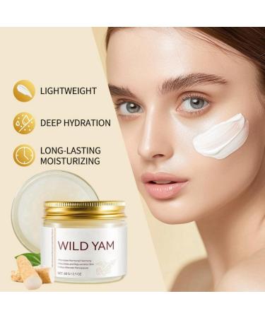 Wild Yam Cream Wild Yam Root Cream Wild Yam Cream Organic for Balance Organic Balancing Yam Cream for Women Body Cream Skin Moisturizer Hydrating & Anti Aging Face Cream for All Skin Types - Buy Online on SooperMarket.com