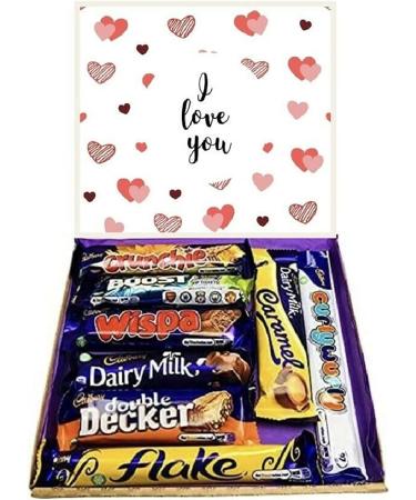 I LOVE YOU Present pick n mix The Cadburys sweet selection Chocolate Box sweet Hamper Present gift for Mothers Day Easter - Buy Online on SooperMarket.com