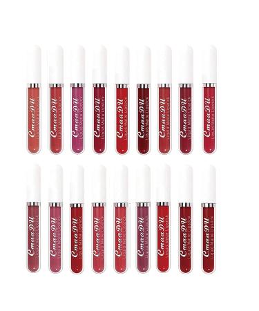 Bonnie Choice Store 18PCS Matte Liquid Lipstick Set Long-Lasting Nude Shades | Waterproof & High Pigmented Lip Gloss Set for Women - Buy Online on SooperMarket.com