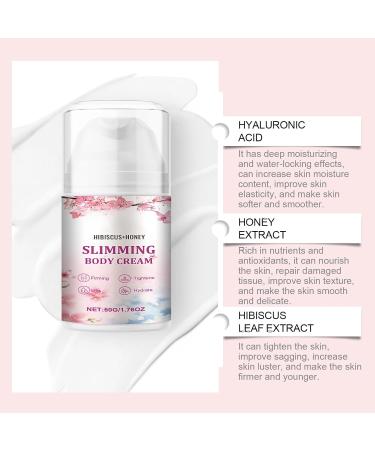 Skin Tightening Cream Body for Belly Fat Hibiscus & Honey Skin Firming Body Cream Cellulite Cream Hibiscus & Honey Body Shaping Cream Cellulite Remover Lifting Moisturizing Elasticity Natural - Buy Online on SooperMarket.com