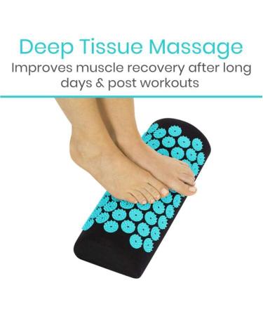 Almencla Neck - Acupressure Mat and Pillow Set - Relieves Stress Back Neck Blue - Buy Online on SooperMarket.com