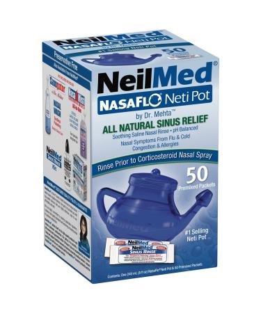 NeilMed Nasaflo Neti Pot 50 Count (Packaging may vary)