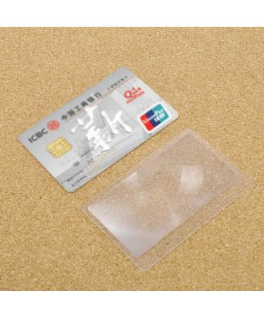10 PCS Credit Card Sized Magnifying Lenses3 X Magnifier Magnification Magnifying Fresnel Lens Superior Quality and Creative - Buy Online on SooperMarket.com