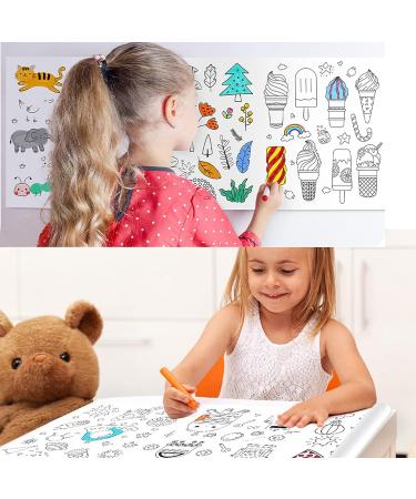 Children's Drawing Roll - DIY Painting & Coloring Paper for Kids - Animal Theme - 118 inches - Buy Online on SooperMarket.com