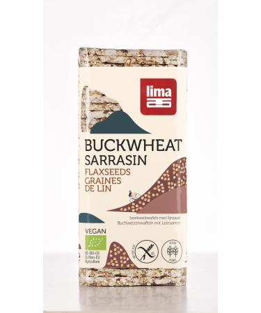 Lima Organic Buckwheat Waffles with Linseed (6 x 130 gr) 130 g (pack of 6)