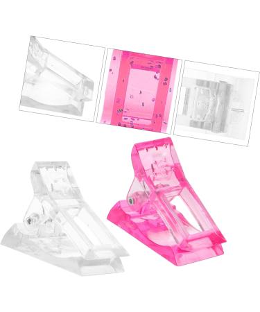 Mikinona 24 Pcs Nail Clip Acrylic Nail Tips Clips Nail Fixing Clips Nail Tip Clip Nail Dip Kits Nails Kits Nail Art Tips Extension Kit Nail Extension Clip Manicure Kit Plastic Uv Chip White 1 count (Pack of 1) White Pinkx2pcs - Buy Online on SooperMarket.com