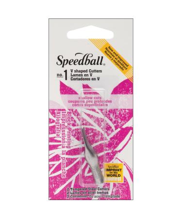 Speedball Lino Cutter Blades 2/Pkg-No. 1 Small V
