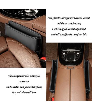 Black Car Seat Organizer Bag - Front Seat Console Pocket for Cell Phone and Keys - Buy Online on SooperMarket.com