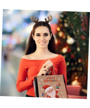 KOMBIUDA Xmas Treat Bags 1 Set 12 Pcs Christmas Tote Bag Candy Bags Wrapping Bags Packing Bag Paper Bag Kraft Paper 27X21X11CM Assorted Color - Buy Online on SooperMarket.com