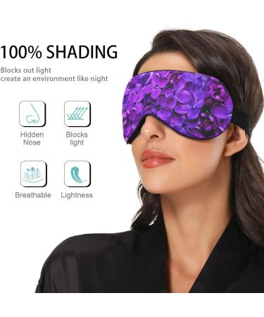 Haskirky Light Blocking Eye Mask for Adults - Adjustable & Comfortable for Travel, Yoga, Meditation - Spring Lilac Purple - Buy Online on SooperMarket.com