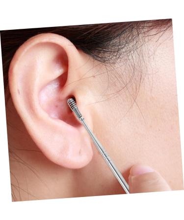 Stainless Steel Ear Cleaning Kit with 7 Picking Spoons - Rotary Tool Set for Ear Cleaning - Buy Online on SooperMarket.com