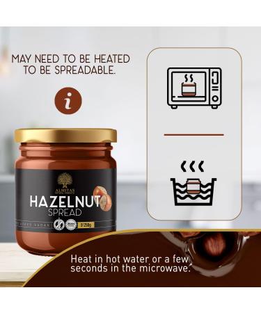 Keto & Vegan Hazelnut Chocolate Spread (250g) May Need to be Heated to be Spreadable Keto Snack with 1.1g Net Carb - Buy Online on SooperMarket.com