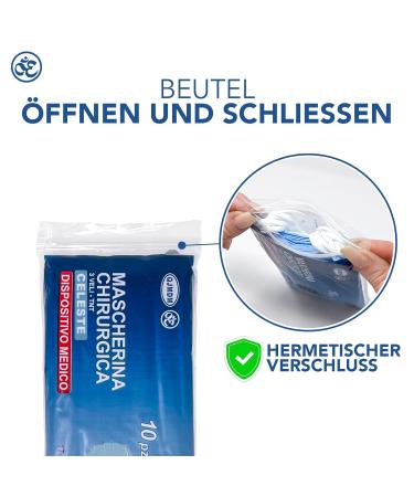 Medical IIR Standard EN14683 Certified 3-Layer Disposable Face Masks - Blue 50 Pack | BFE 98% Oral & Surgical Protection - Buy Online on SooperMarket.com