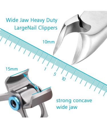 Professional Thick Toenail Clippers - Surgical Grade Stainless Steel for Ingrown Nails - Podiatrist Recommended - Large Nail Clippers for Men & Seniors - Red - Buy Online on SooperMarket.com