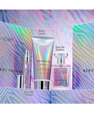 Gifts for Mom from Daughter | Bergamot Shores Spa Kit - Perfume Body Lotion & Eau de Toilette - Self Care Gifts for Women & Men - Perfect Birthday Gift - Buy Online on SooperMarket.com