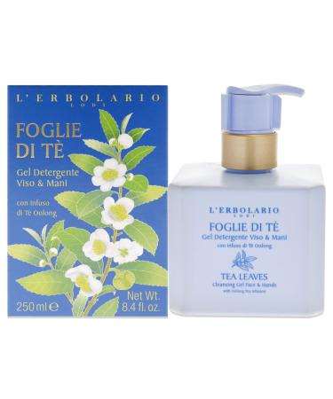 L'Erbolario Tea Leaves Shower Gel - Nourishes Moisturizes And Protects The Skin - Refreshing Bath And Shower Foam Provides Gently Effective Cleansing - Softening And Toning Properties - 8.5 Oz