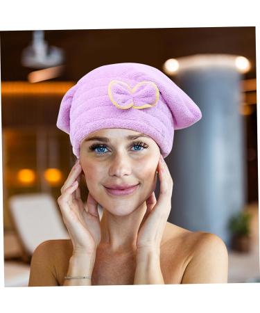 Hair Drying Cap - 4PCS Super Absorbent Microfiber Towel Wrap for Quick Drying | Elastic Hair Towels for Women & Girls - Buy Online on SooperMarket.com