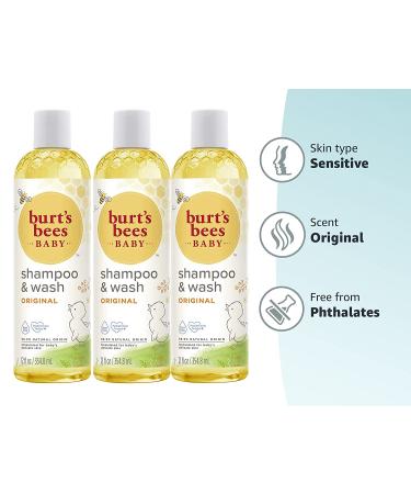 Burt's Bees Baby Shampoo & Wash 12 Ounce (Pack of 3) - Tear-Free Soap, Natural Care - Buy Online on SooperMarket.com
