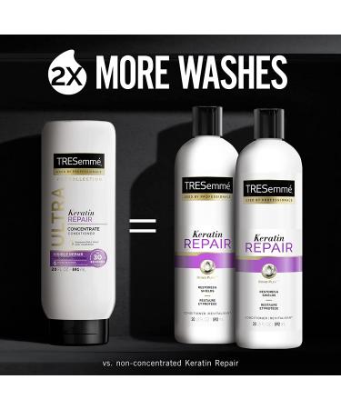 TRESemm Ultra Keratin Repair Concentrate Conditioner - 20 oz - Fast-Detangle Technology - Visible Repair in 30 Seconds - Buy Online on SooperMarket.com