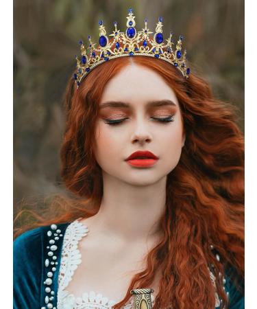 Sweetv Crystal Queen Crown Tiara for Wedding, Birthday, Prom - Shining Star - Buy Online on SooperMarket.com