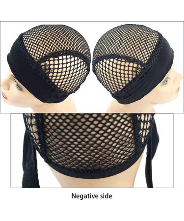 YANTAISIYU Black Crochet Wig Cap Headband with Adjustable Weaving Base - 1pc - Buy Online on SooperMarket.com