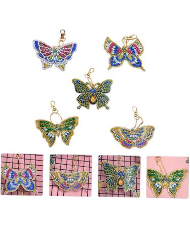 Anneome 5pcs Key Chain Keychain for Kids Handbag Hanging Decor Diy Diamonds Pendants Blush 5d Self Made - Buy Online on SooperMarket.com