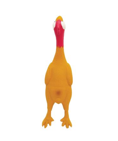 Rosewood Latex Chicken Large Yellow/Red 1 Count (Pack of 1) Chicken Animal Print