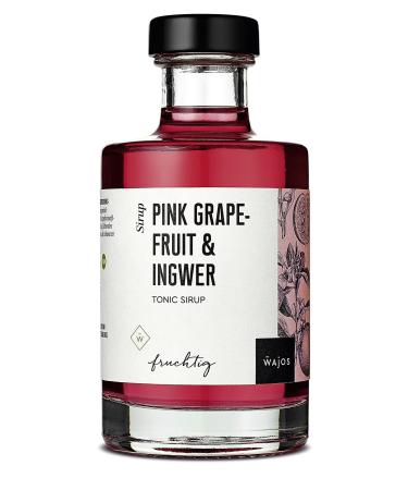 Wajos Pink Grapefruit & Ginger Tonic Sirup 200ml |Sirup for mixing tonic water non -alcoholic cocktails & classic gin tonic |For gin fans