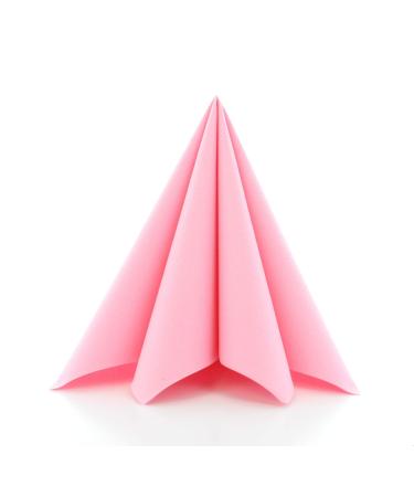 Prime guest napkin pink premium edition for weddings and celebrations from Prime Guest Airlaid fabric -like 50s pack 50 pieces 40 x 40 cm fold