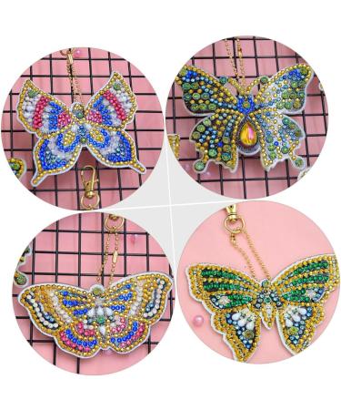 Anneome 5pcs Key Chain Keychain for Kids Handbag Hanging Decor Diy Diamonds Pendants Blush 5d Self Made - Buy Online on SooperMarket.com