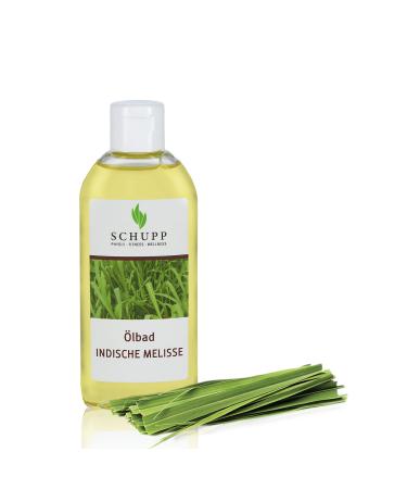 Schupp lbad Indian lemon balm 200ml bathing additive for a soothing bathroom for relaxation and calming - skin care ingredients - Made in Germany