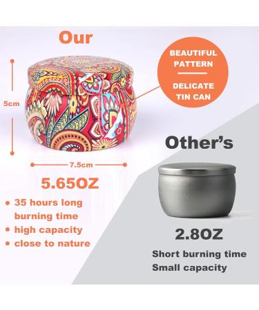 Scented Candles Gift Set - 4Pcs 5.65OZ Natural Soy Wax Aromatherapy Candles for Home and Travel - Long Lasting and Portable - Ideal Birthday or Christmas Gifts for Women - Buy Online on SooperMarket.com