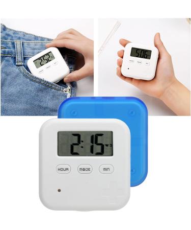 Smart Medication Organizer with Timer Bell Vibration Reminder 4 Compartments Medicine Box for Portable Storage Blue - Buy Online on SooperMarket.com