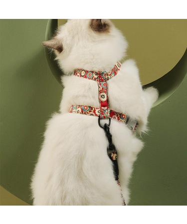 Buy Pettom Flower Pattern Cat Dishes & Adjustable Leash for Small to Medium Cats - Break-Proof & Stylish - International Shipping Available - Buy Online on SooperMarket.com