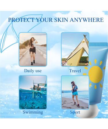 Trendyfave Sunscreen Spf 50 Face Moisturiser Sunscreen For Sensitive Skin Water Resistant & Non-Greasy Sunscreen Spf 50 UVA & UVB Protection Isolation Sunscreen With Hyaluronic Acid - Buy Online on SooperMarket.com