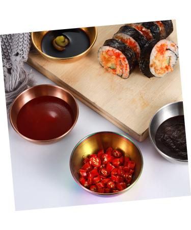 MAGICLULU 24 Pcs Silver Sauce Dish Dipping Sauce Seasoning Dish Stainless Steel 9x9cmx3pcs Silverx3pcs - Buy Online on SooperMarket.com