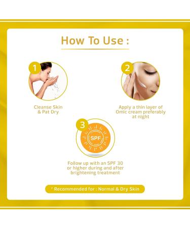 OMIC Skin Brightening Cream - 1.7 Fl oz - Reduce Pigmentations & Brown Spots with Alpha Arbutin - Buy Online on SooperMarket.com