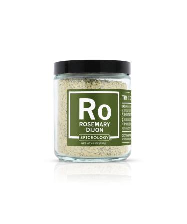 Spiceology - Rosemary Dijon - Rosemary Seasoning - Use on: Chicken, Fish, Prime Rib, Veggies, Potoates - Spices and Seasonings - Giftable Glass Jar Vessel - 4.6 oz