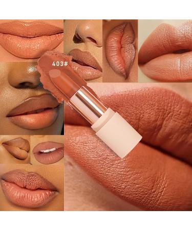4 Pack Semi Matte Lipstick Set - High Pigment Velvet Matte Finish Waterproof & Long-Lasting Orange Pink Tones for Women - Buy Online on SooperMarket.com
