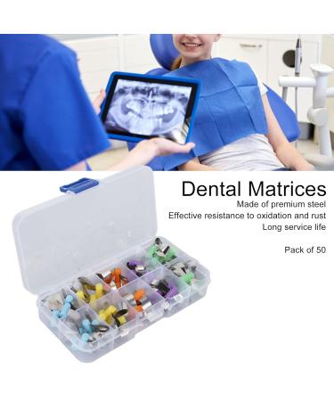 Buy 50 Stainless Steel Dental Cutting Matrices Premium Contoured Metal Dental Matrix System for Clinics | International Shipping - Buy Online on SooperMarket.com