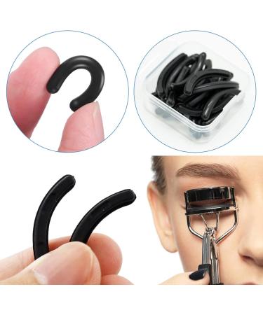 Replacement Silicone Eyelash Curler Refills 30 Piece Eyelash Curler Pad for Universal Eyelash Curler with Clear Storage Box - Buy Online on SooperMarket.com