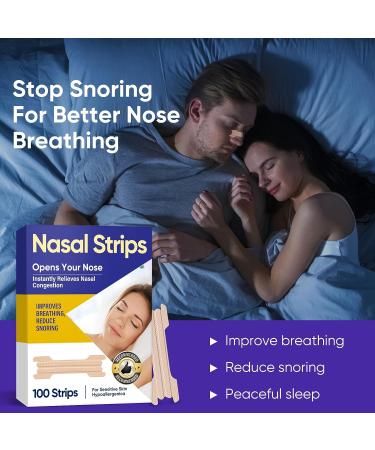 100Pcs Nasal Strips for Snoring - Anti Snoring Solution for Comfortable Sleep - Buy Online on SooperMarket.com