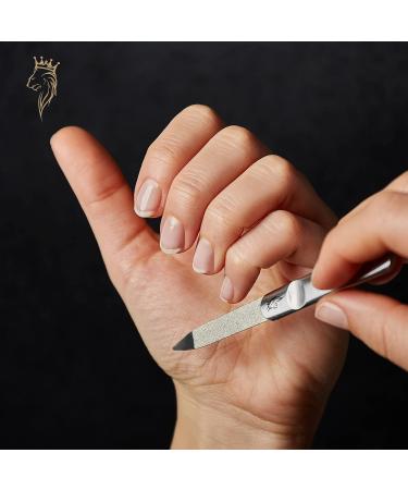 Yumaya Profi Nagelset 3 - Stainless Steel Nail Scissors Files & Tweezers | Compact Manicure Set for Men & Women | Rust-Free Nail Care Kit - Buy Online on SooperMarket.com
