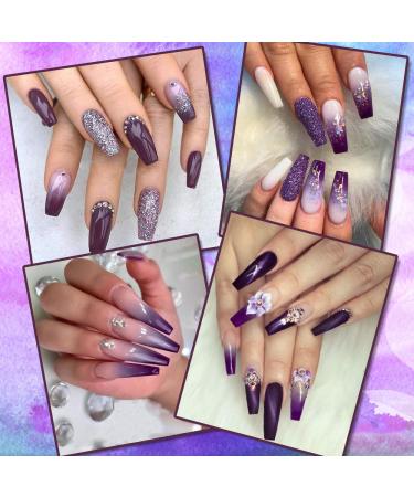MIZHSE Poly Nail Gel Purple Temperature Color Changing Extension Builder Gel - Professional Nail Thickening Tool for Beginners (MS-Purple) - Buy Online on SooperMarket.com