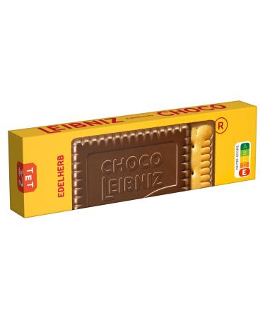Leibniz Choco Edelherb 125 g crispy butter cookies embedded in dark chocolate (1 x 125 g) dark chocolate 125 g (1 Pack)