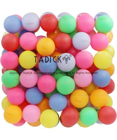 Assorted Color 50 Pack Beer Pong Balls - Washable Plastic Table Tennis Balls by TADICK - Buy Online on SooperMarket.com