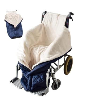 Wheelchair Blanket Adult Waterproof Winter Wheelchair Cosy with Fleece Lined and Zipper Universal Fit Warm Wheelchair Cover for Keeping Warm ..